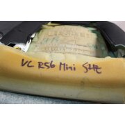 Mini R56 Lehne Rückenlehne vorne links Teilleder Blau Sitzheizung